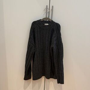 Cozy Gray Knit Sweater